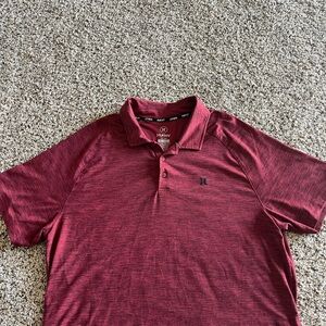 Hurley Men's Burgundy Polo Shirt
